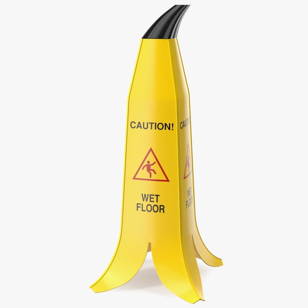 Banana Cone Caution Wet Floor Sign 60cm 3D model - TurboSquid 1905878