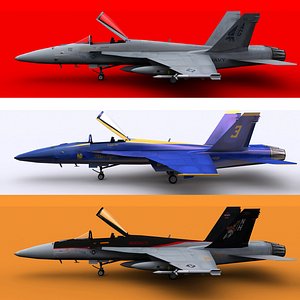F-18 Super Hornet 3D model