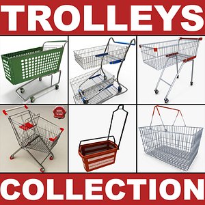 3dsmax supermarket trolleys v2