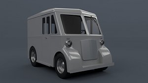 Marmon Herrington Delivery van 1946 low poly