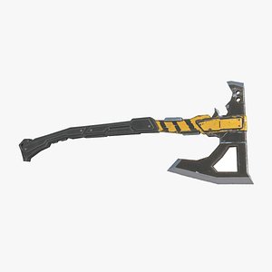 Future Post-Apocalyptic Wasteland Style Hand Axe 3D model