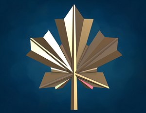 Maple leaf print ready 3D model