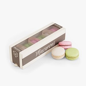 macarons box pack 3D model