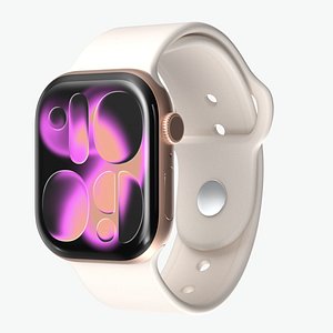 Apple Watch Series 11 Rose Gold 3D model