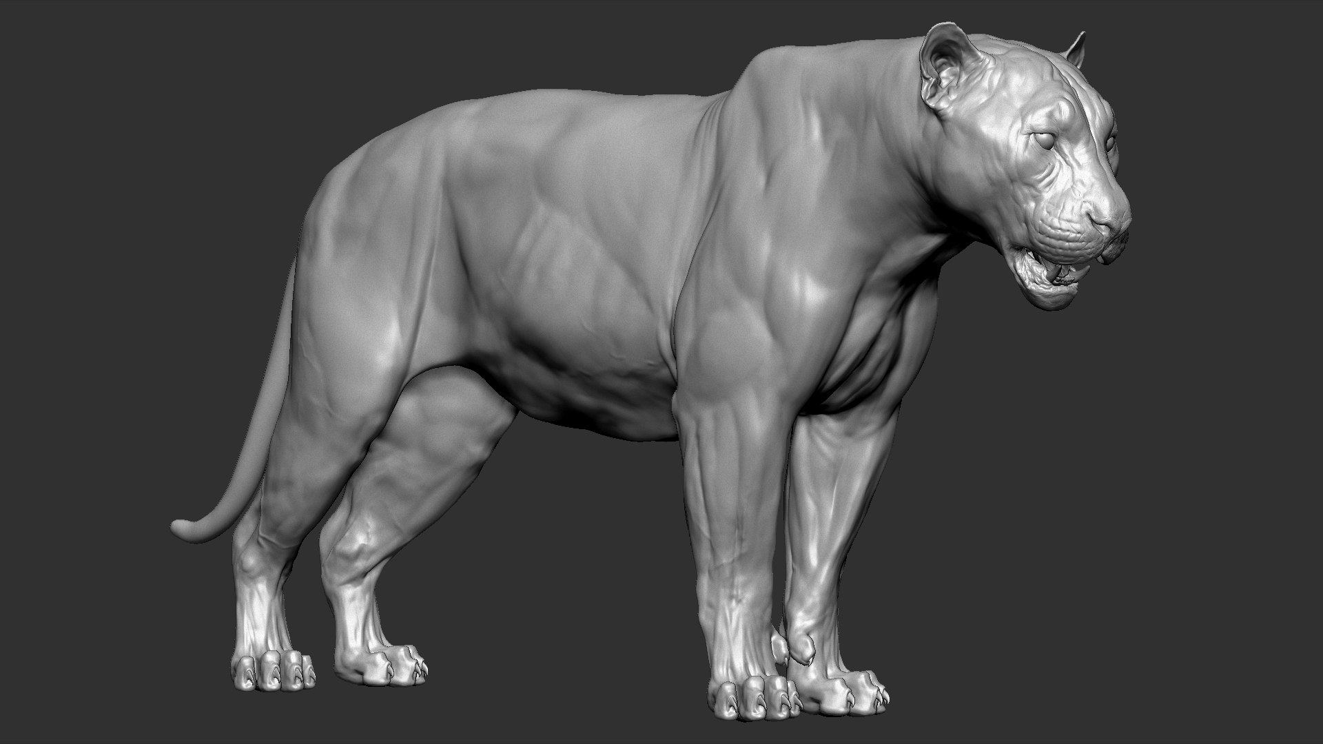 Pantera Onca Vfx Zbrush 3D - TurboSquid 1539037