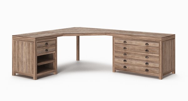 Restoration hardware shop l shaped desk