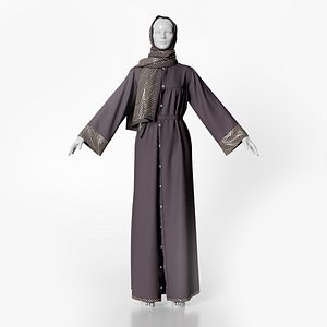 Abaya With hijabFix V01