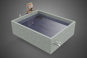 3D IOT SMART FISH POND AQUACULTURE MONITOR WATER LEVEL CIRCULATION