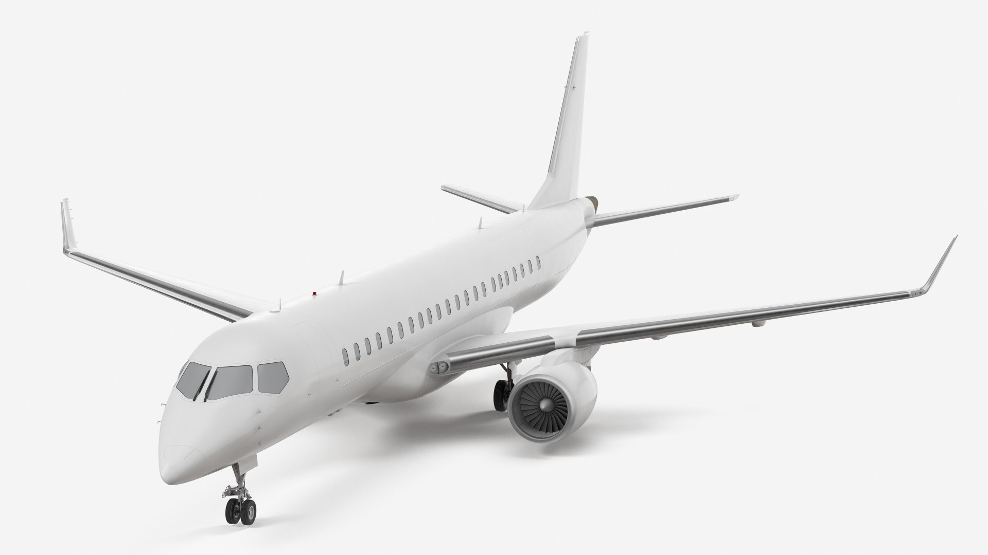 Regional Jet Exterior Only 3D model preview