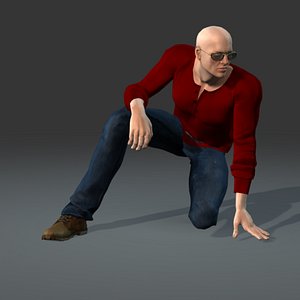 3d x charles man fashion human male