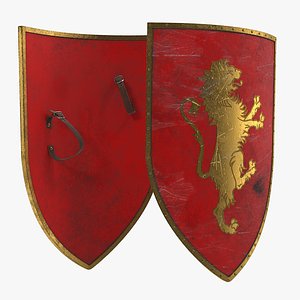 3D knight shield model