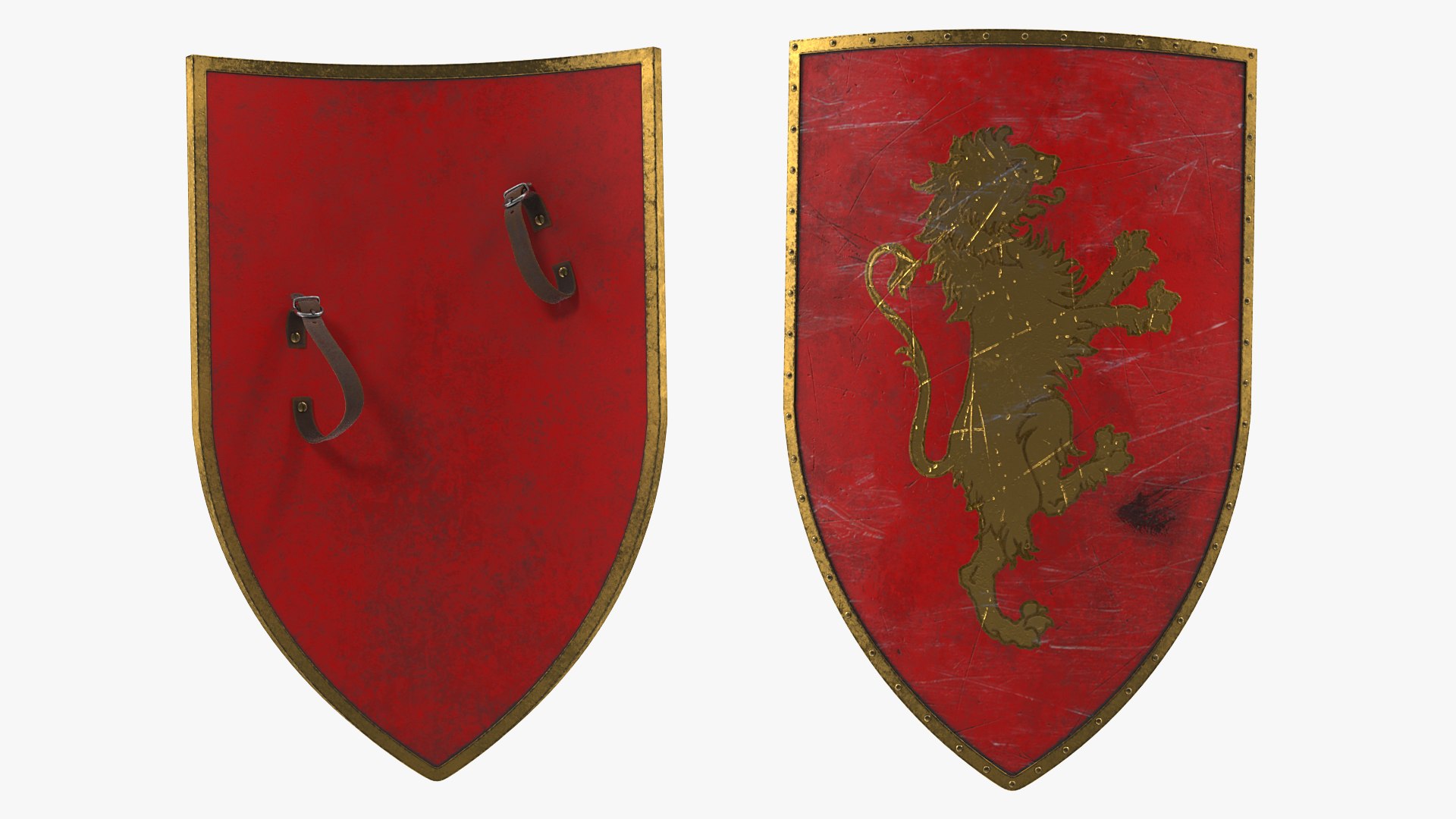 3D Knight Shield Model - TurboSquid 1509521
