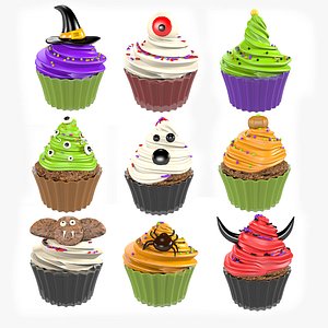 3D hat halloween cake cupcake