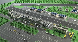Airport low poly