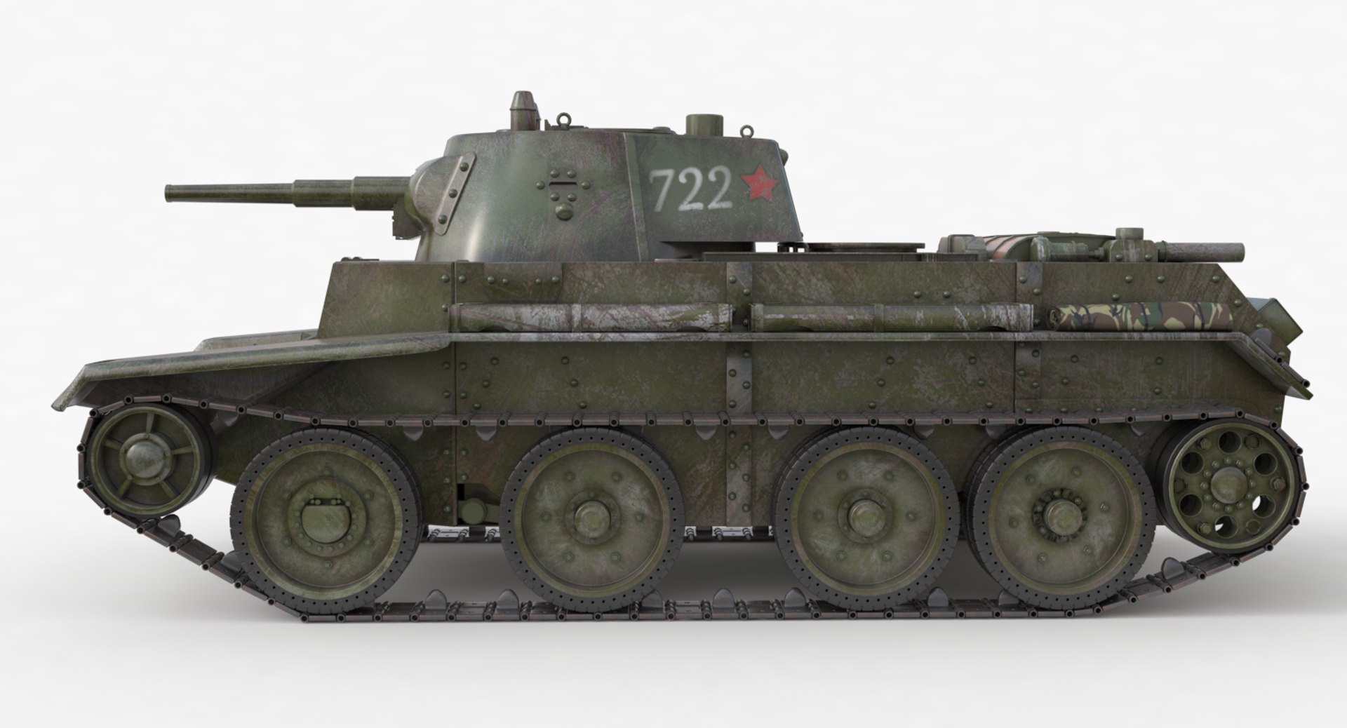3D Tank Bt 7 Soviet Model - TurboSquid 1277120