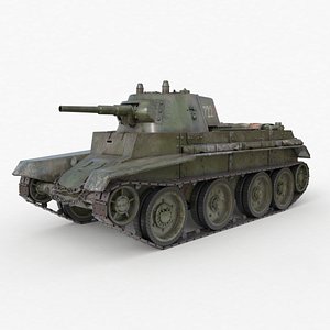 3D tank bt 7 soviet model
