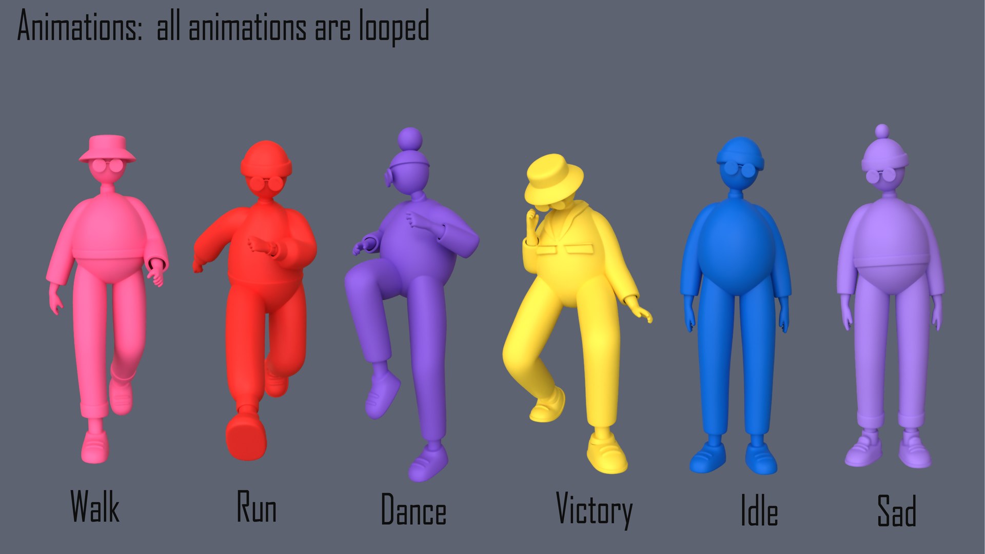 Characters 4 05 Color Model - TurboSquid 1977436