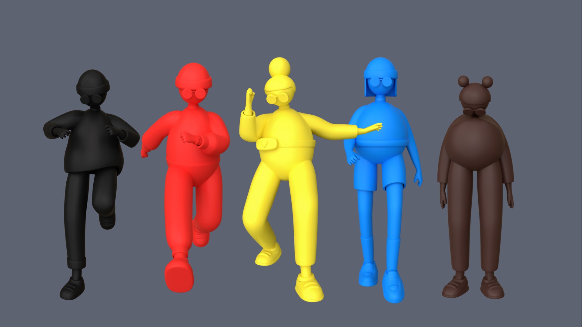 Characters 4 05 Color Model - TurboSquid 1977436