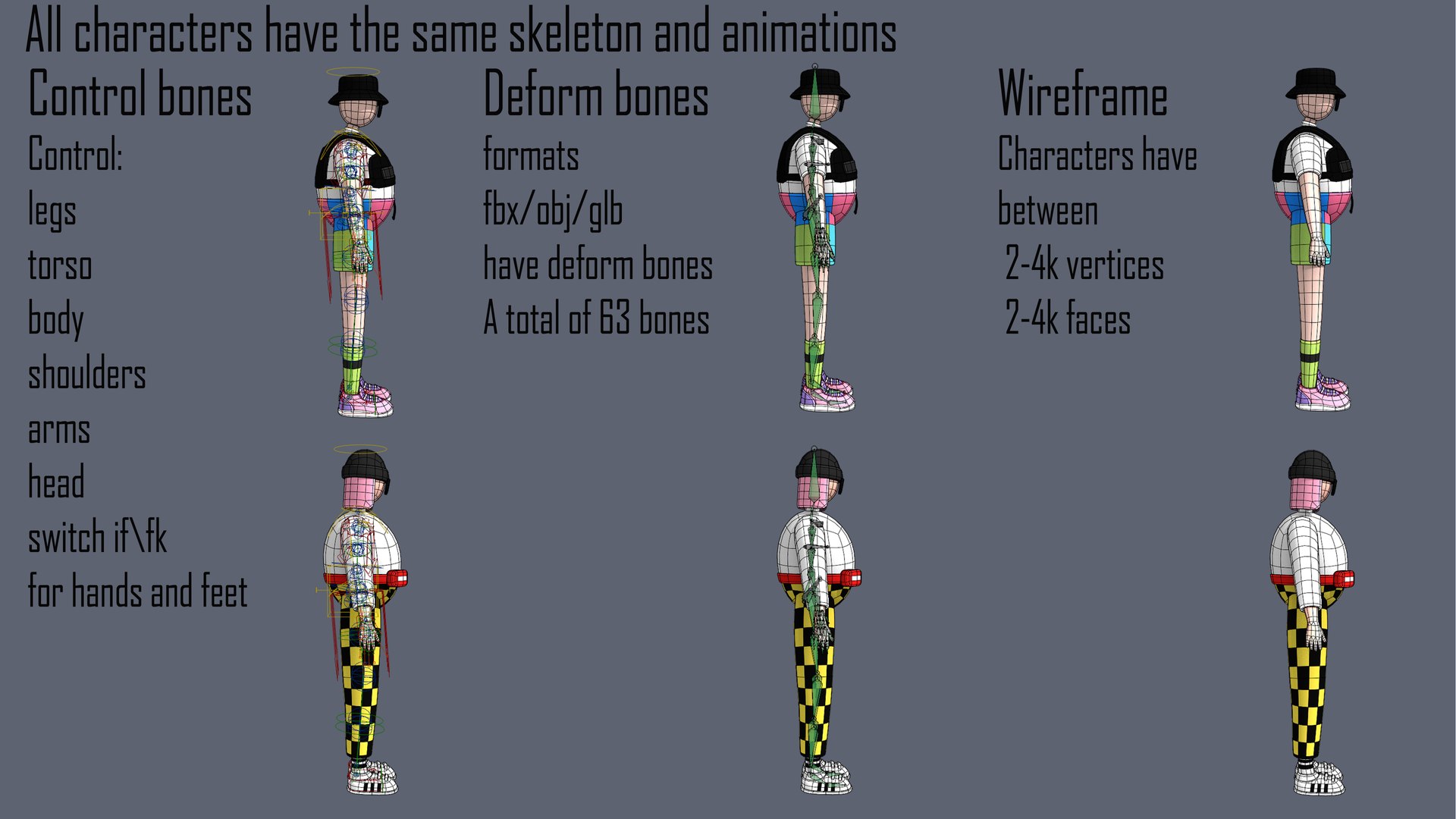 Characters 4 05 Color Model - TurboSquid 1977436