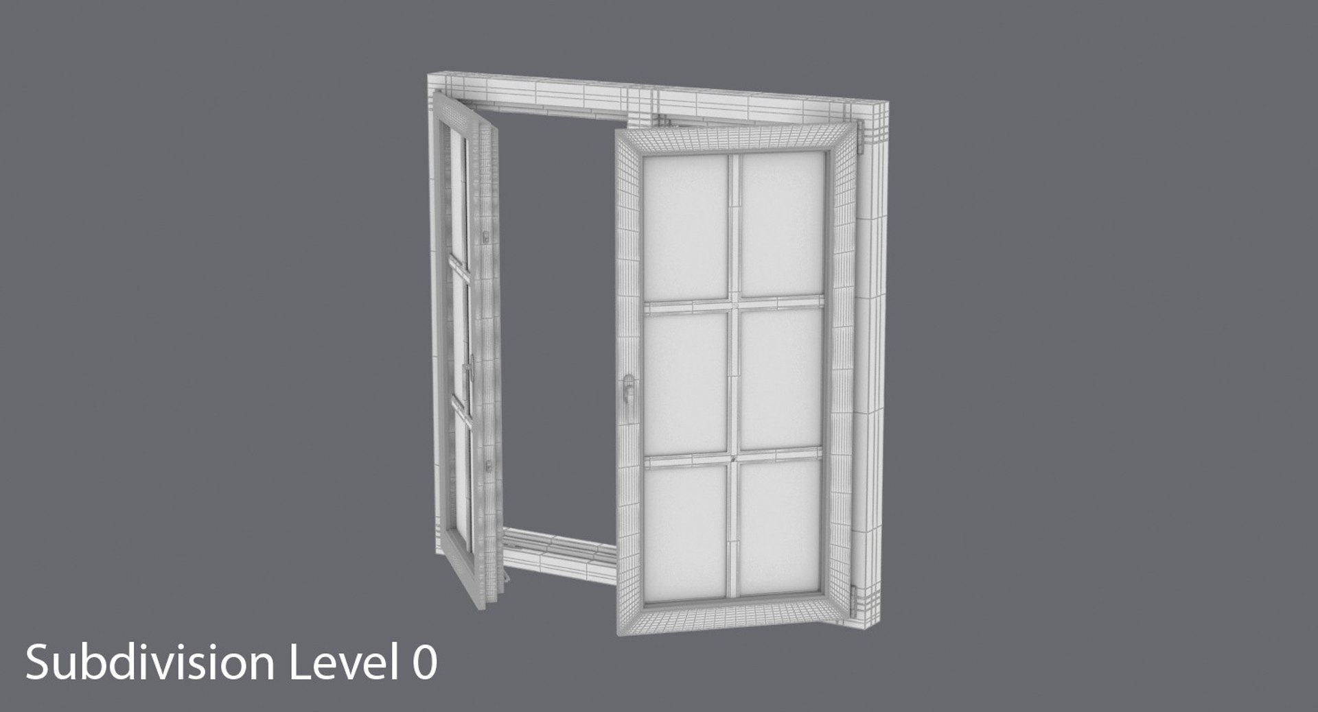 Standard-windows---window-4-half-open 3D - TurboSquid 1246245
