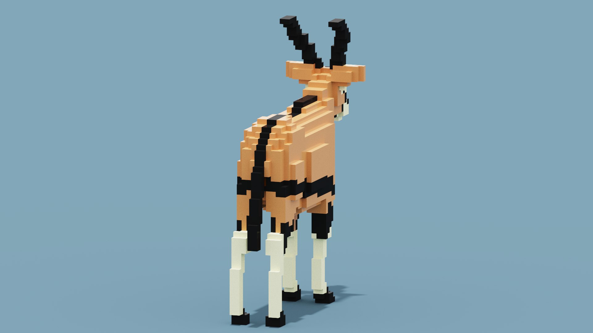 3D Voxel Oryx - TurboSquid 1946231