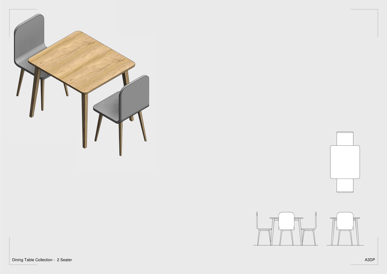 Parametric Revit Dining Table 3D Model TurboSquid 1588352