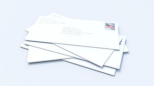 US Mail - Post -  Editable PSD Texture included -3D Asset 2 3D model