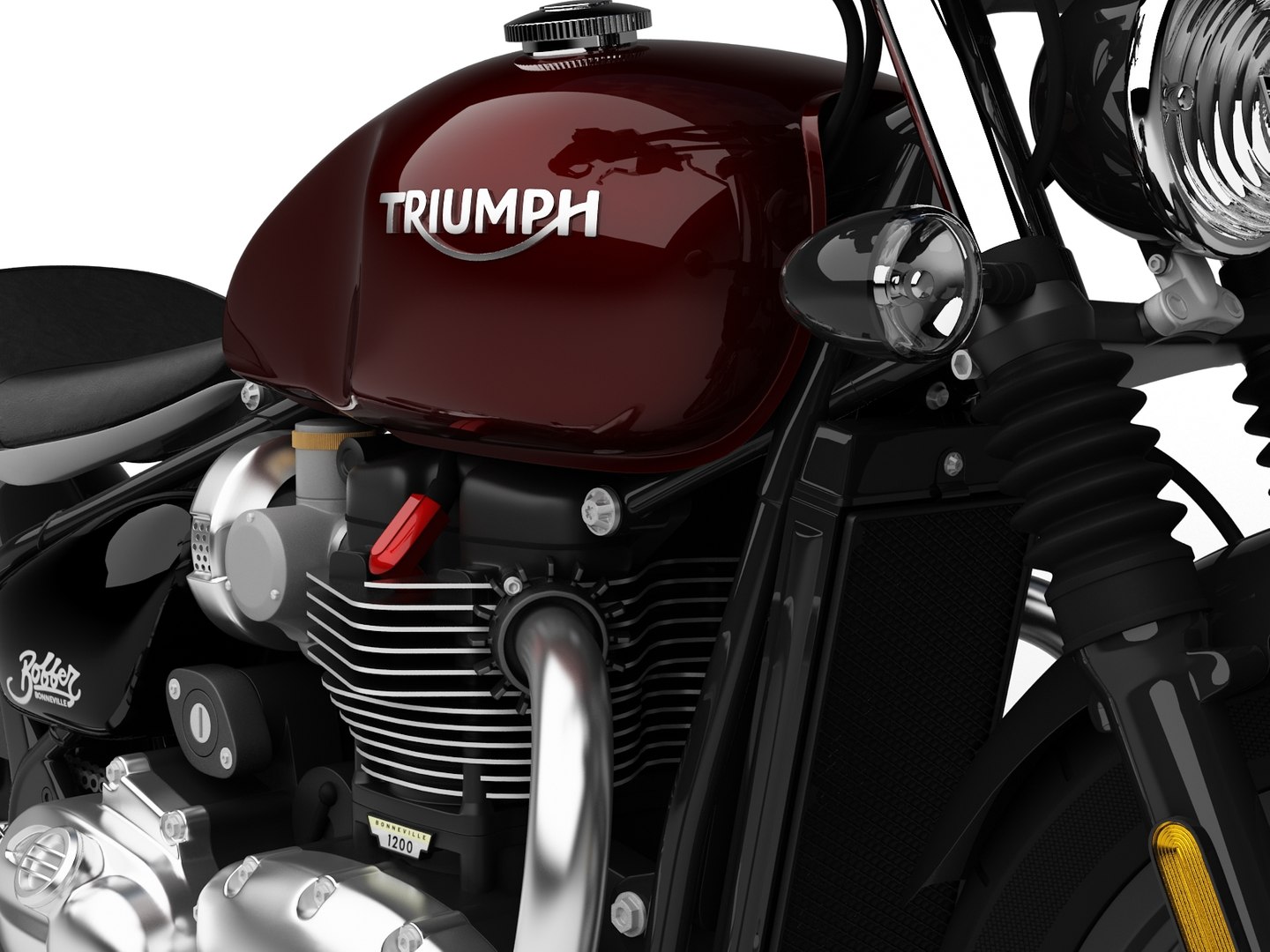 Triumph Bonneville Bobber 2017 3d C4d