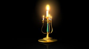 3D candle stand