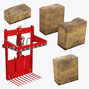 3D Silage and Silage Cutter Collection model