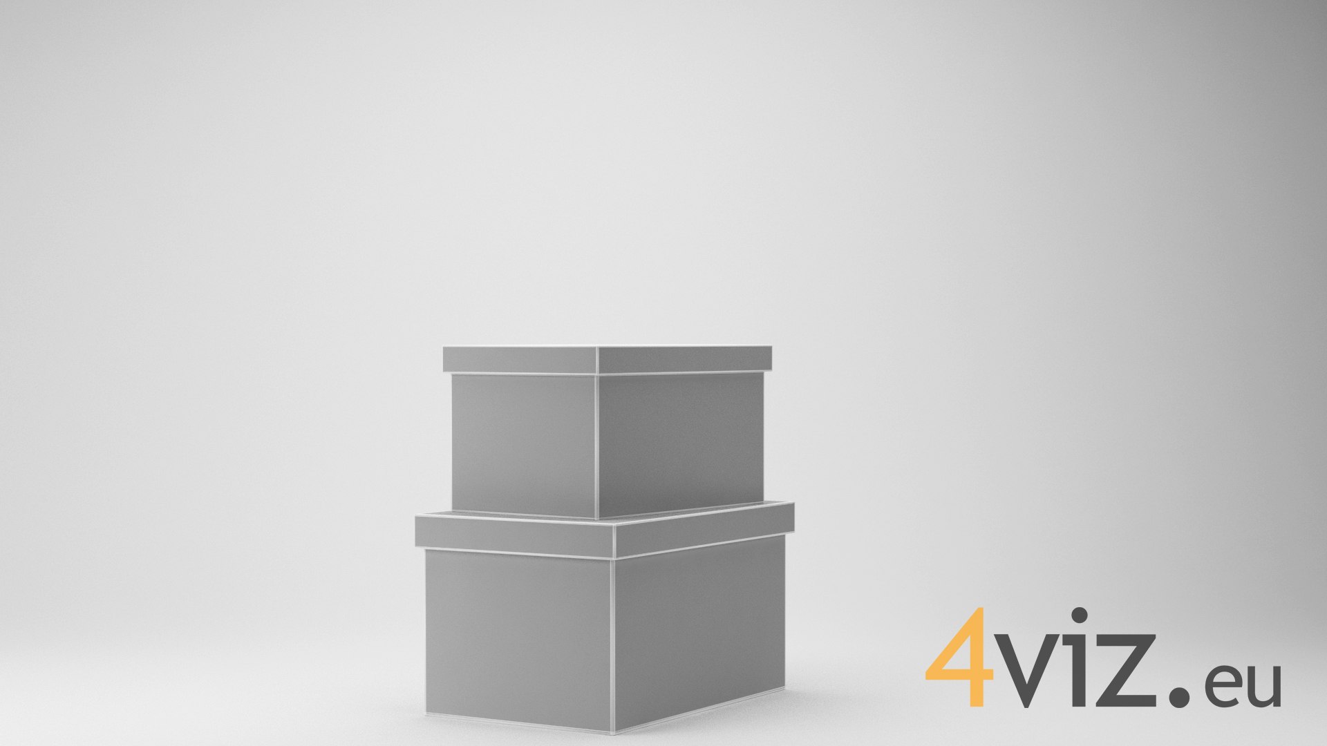 Wooden Boxes - Decorations 3d Model