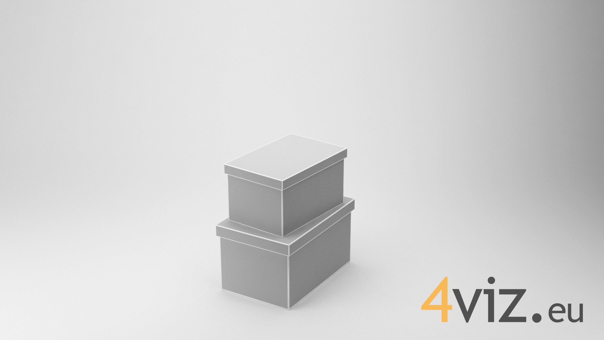 Wooden Boxes - Decorations 3d Model