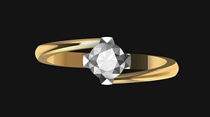 SOLITAIRE RING SL004