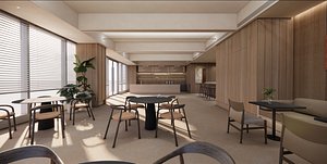 3D Restaurant Coffee Shop-A15 model