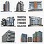 3D Residential Buildings Collection - 7 Pack
