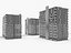 3D Residential Buildings Collection - 7 Pack