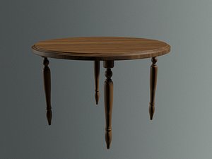 Table wood 3D model