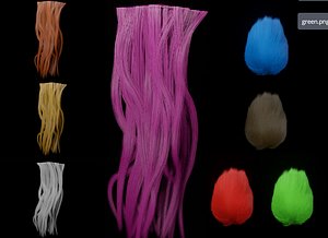 Hair models textures collection