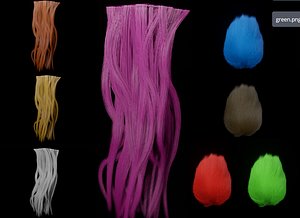 Hair models textures collection