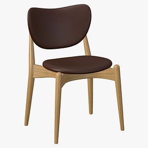 3D Wooden Dining Chair Modern