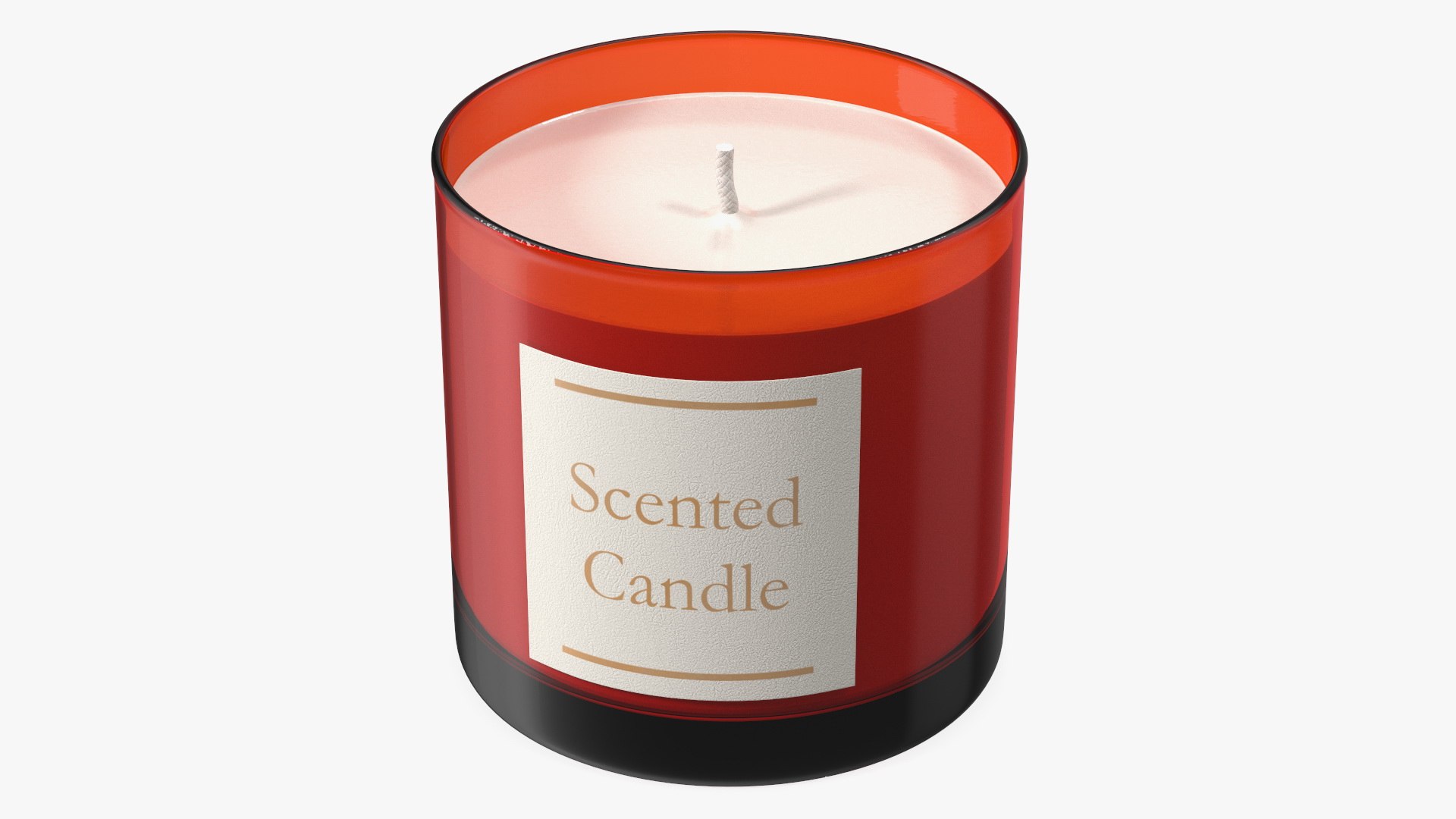 Scented Candle Red 3D model preview