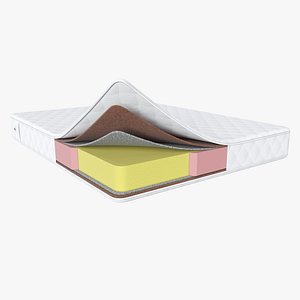 layered mattress 3D model