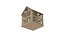 3D Wooden Tiny House Model model