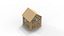 3D Wooden Tiny House Model model