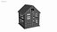 3D Wooden Tiny House Model model
