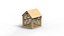 3D Wooden Tiny House Model model