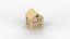 3D Wooden Tiny House Model model
