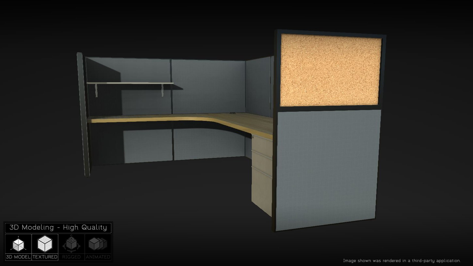 office cubicle 3d x