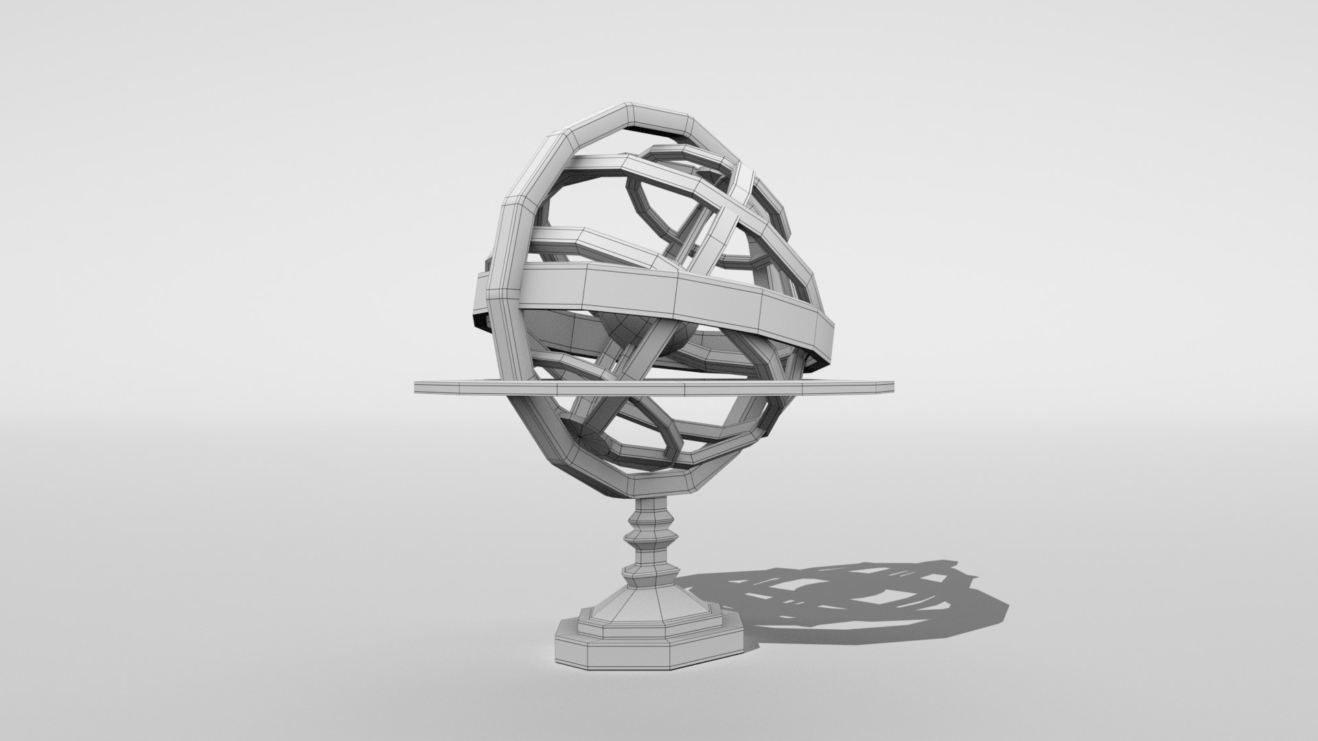 Low Poly -Armillary Sphere 3D Model - TurboSquid 2044272