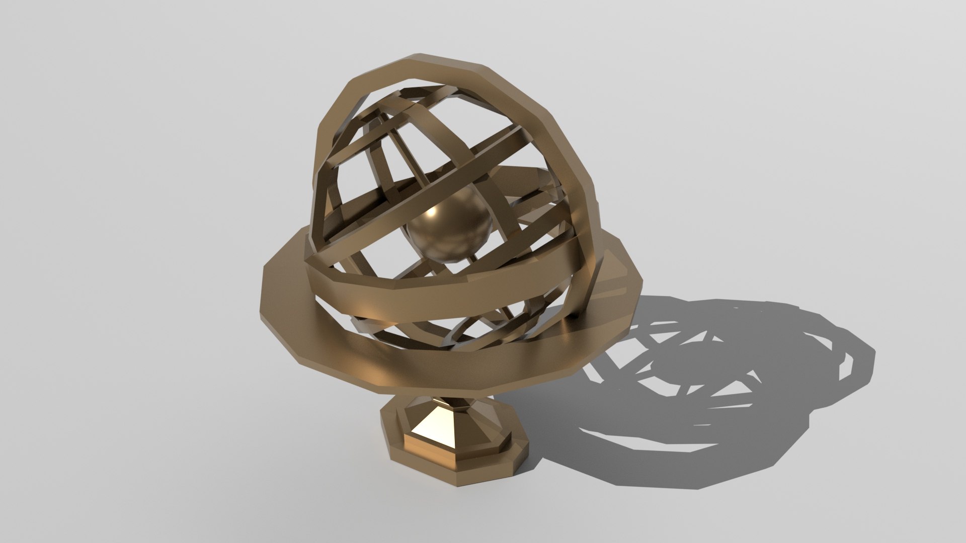 Low Poly -Armillary Sphere 3D Model - TurboSquid 2044272